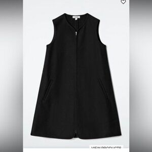 WORN ONCE- COS- SCUBA-JERSEY ZIP-UP MINI DRESS